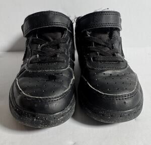 Nike Court Borough Low Recraft Toddler 9C Black Hook Loop Sneakers DV5458-002